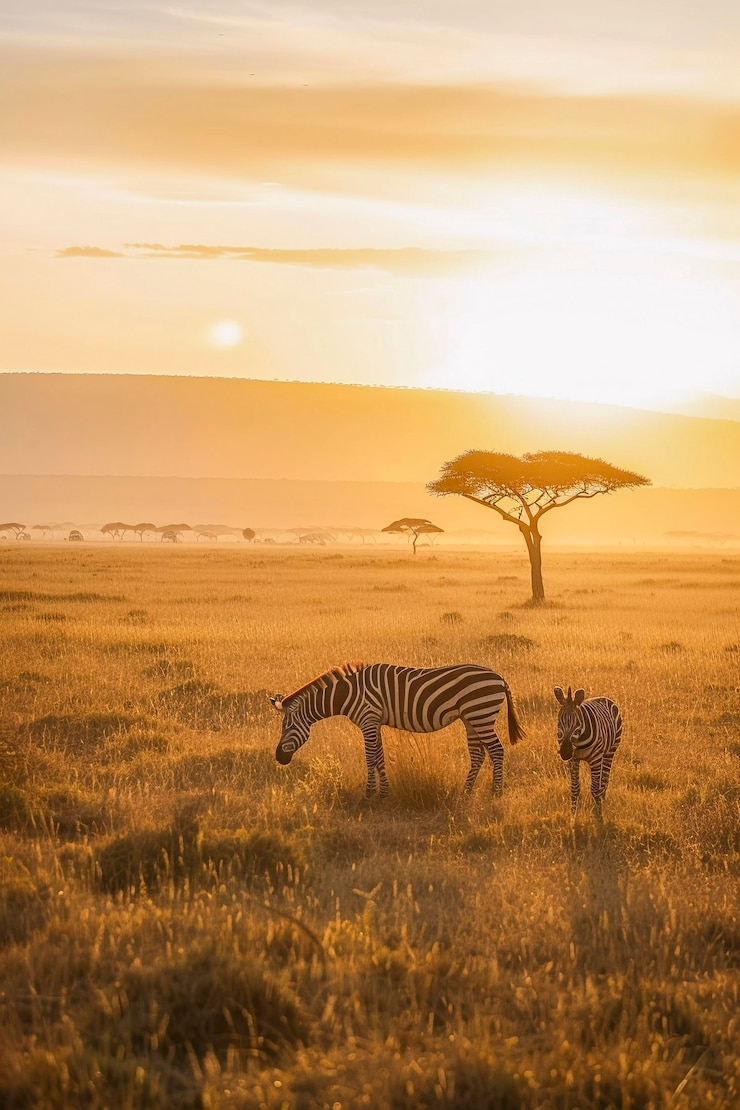 Foto gratuito la zebra in natura