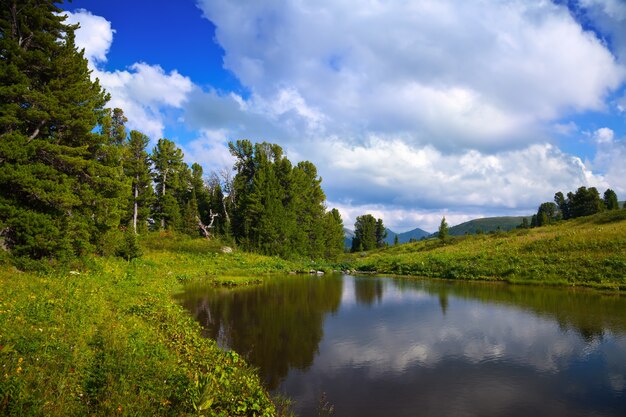 Laghi Ayryk nelle montagne Altai