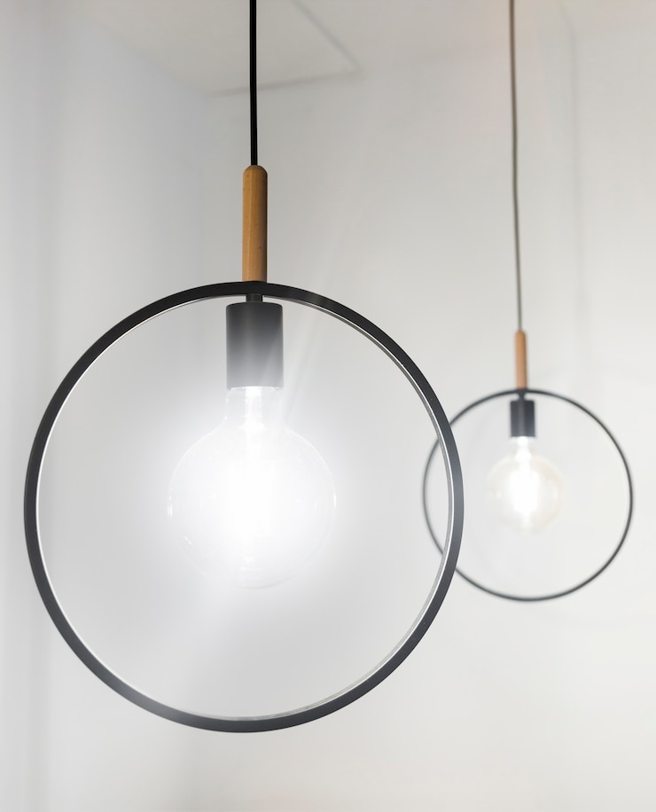 Foto gratuito lampade decorative moderne