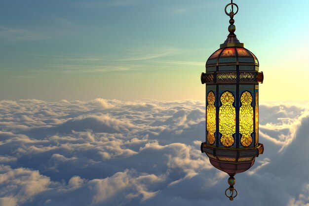 Lanterna in stile fantasy per la celebrazione islamica del Ramadan