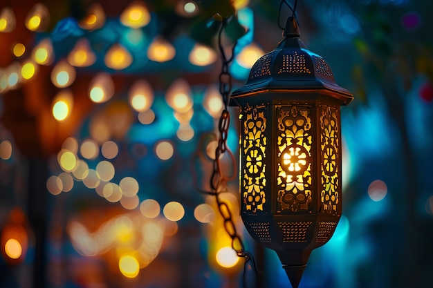 Lanterna in stile fantasy per la celebrazione islamica del Ramadan