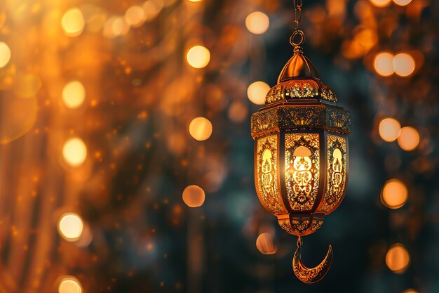Lanterna in stile fantasy per la celebrazione islamica del Ramadan