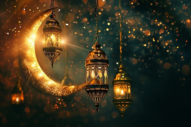 Lanterna in stile fantasy per la celebrazione islamica del Ramadan