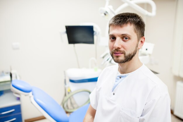 lavoro sorriso sfondo ospedale sano