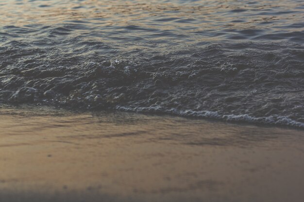 Le belle onde del mare hanno sparato dalla costa