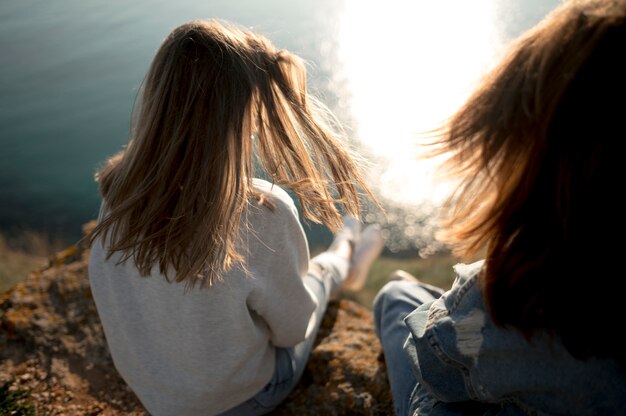 Le migliori amiche e oceano