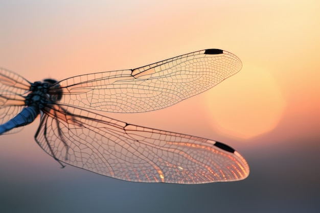 Libellula fotorealista in natura