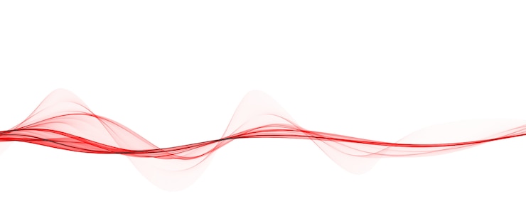 Foto gratuito linee rosse astratte onda liscia