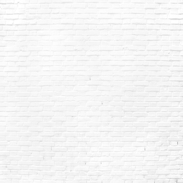 Liscio muro di mattoni bianchi
