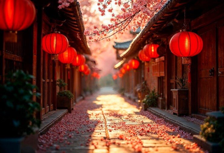Foto gratuito lo splendido paesaggio dell'ambiente cinese