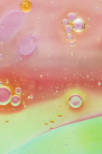 Luce multi sfondo colorato con bolle