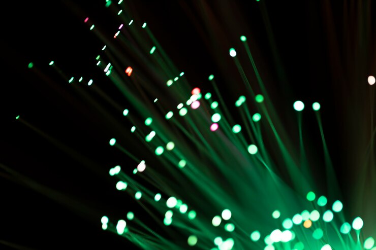 Foto gratuito luce verde astratta in fibra di vetro