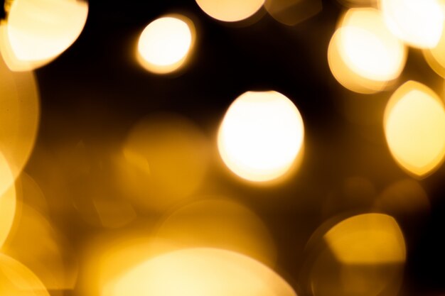 luci del bokeh su fondo nero