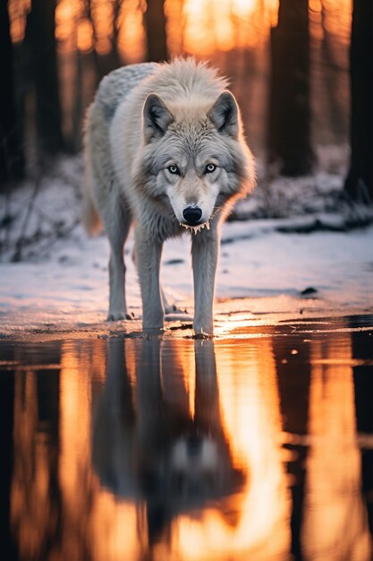 Lupo in ambiente naturale