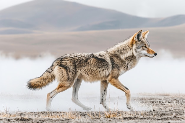 Lupo selvaggio in natura