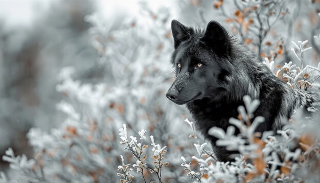 Lupo selvaggio in natura