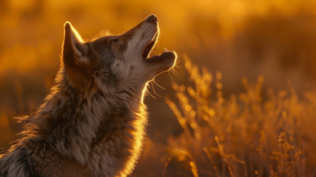 Lupo selvaggio in natura