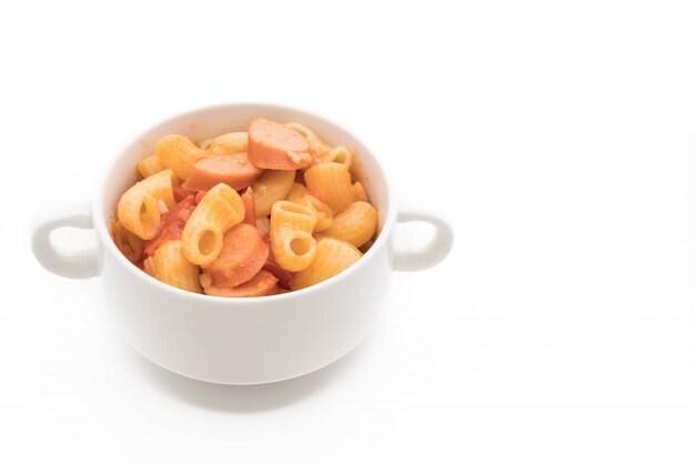 maccheroni con salsiccia