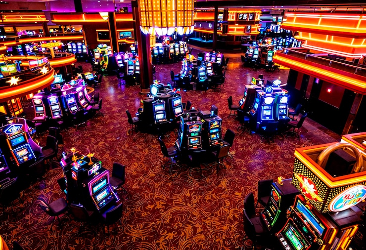Foto gratuito macchine da gioco per casinò