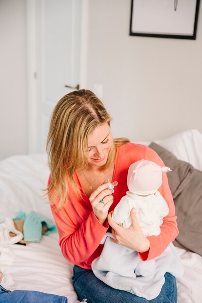 Madre e bambino il giorno di madri