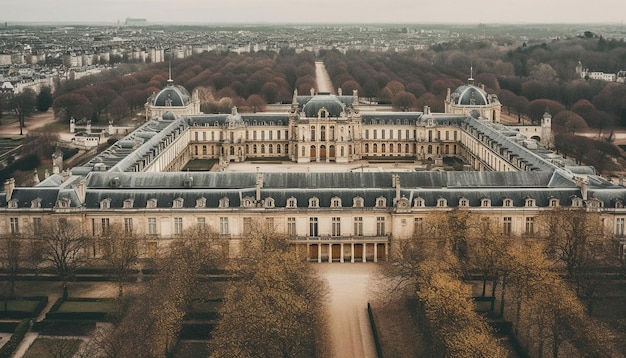 Maestosa architettura della famosa cattedrale di Parigi generata da AI