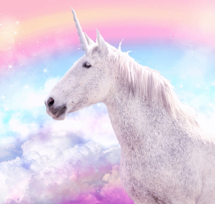 Foto gratuito magnifico unicorno in natura