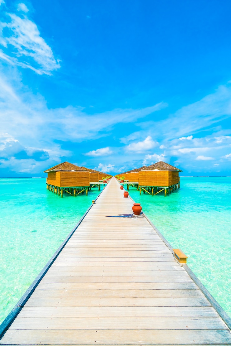 Foto gratuito maldive isola
