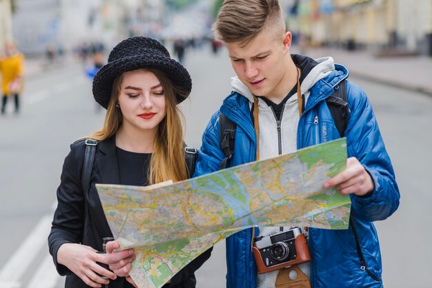 Mappa di lettura dell&#39;uomo e della donna