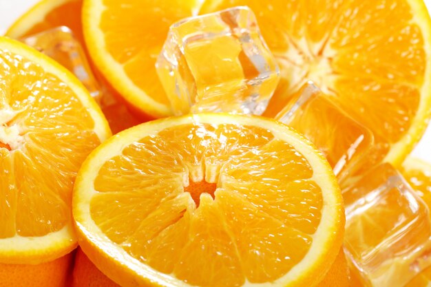 Marco di arance fresche