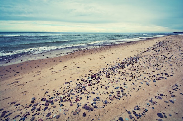 Mare freddo in colori d&#39;epoca.