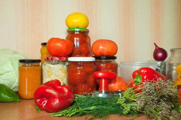 Foto gratuito marinare le verdure