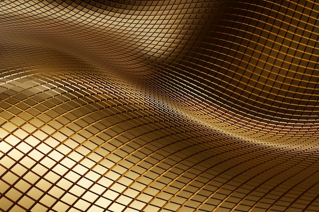 Materiale strutturato dorato astratto