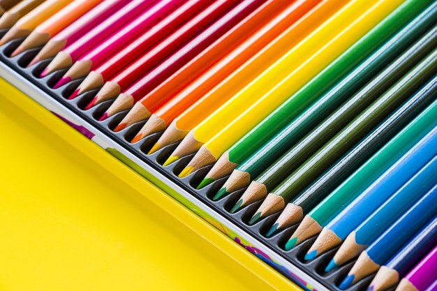 Matite multicolori colorate per disegnare e dipingere