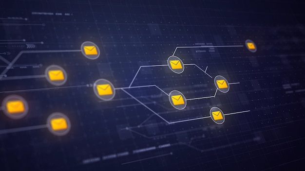 Messaggi di posta elettronica Tecnologia di connessione del circuito di rete