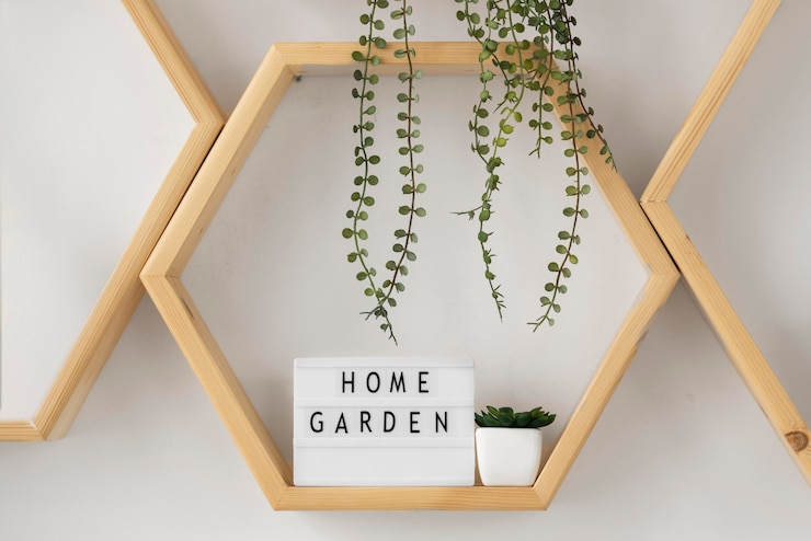 Foto gratuito messaggio del giardino di casa su lightbox