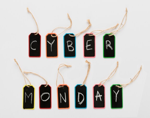 Messaggio del lunedì cyber sulle lettere dei tag