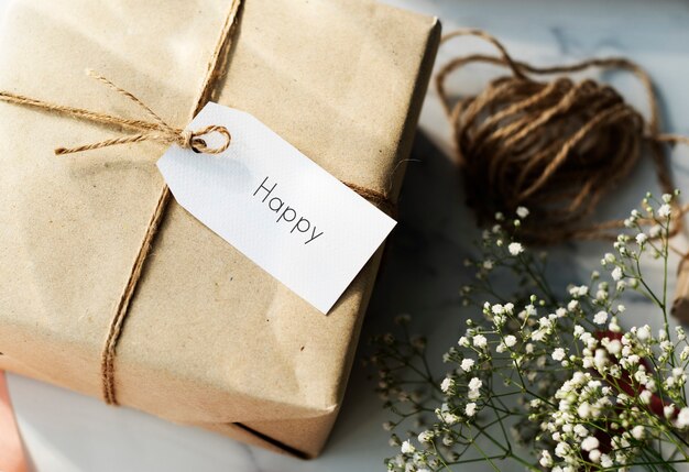 Messaggio Etichetta Tag Card Concetto regalo presente