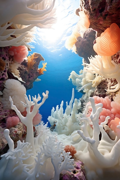 Minaccia di sbiancamento dei coralli