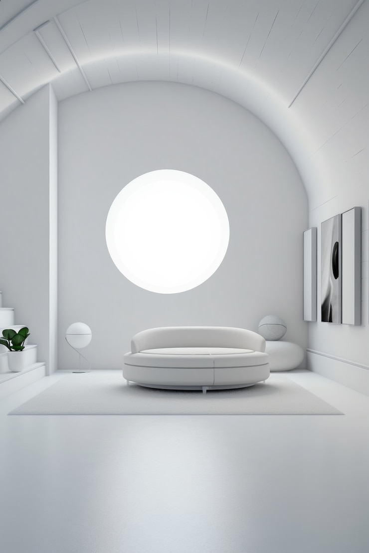 Foto gratuito minimalista e fantastico design d'interni