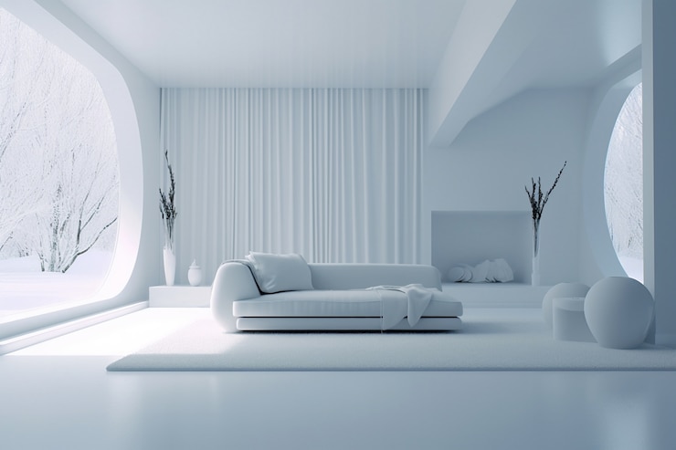 Foto gratuito minimalista e fantastico design d'interni