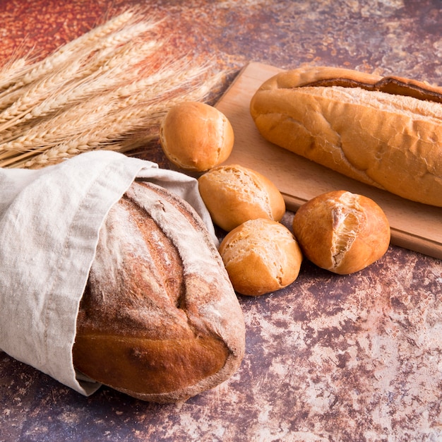 Mix di pane ad alto angolo