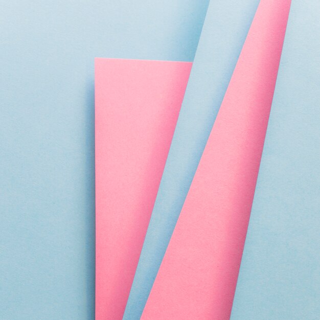 Modello di progettazione del materiale di layout copertina blu e rosa