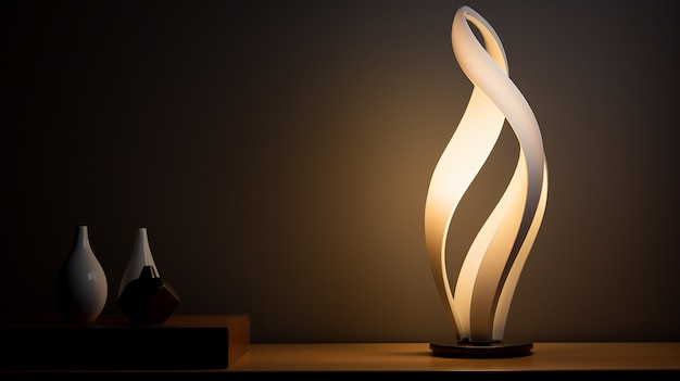 Moderno design fotorealistico della lampada