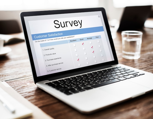 Modulo sondaggio online sulla soddisfazione del cliente
