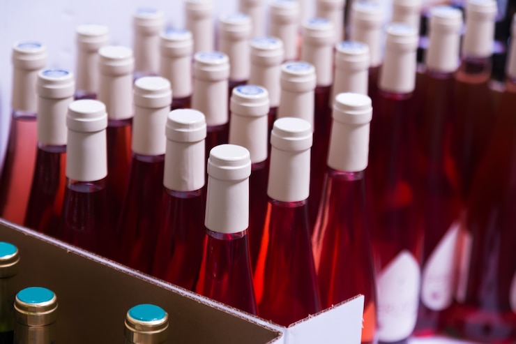 Foto gratuito molte bottiglie di vino.