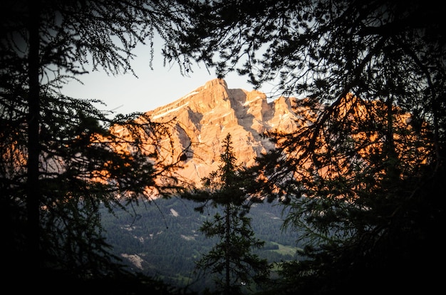 montagne alpine. Fotografia di paesaggio.