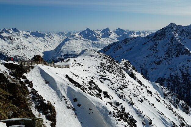 Montagne panoramiche nelle alpi austriache