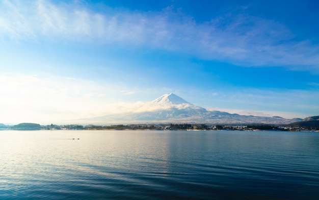 Monte Fuji e lago Kawaguchi, Giappone
