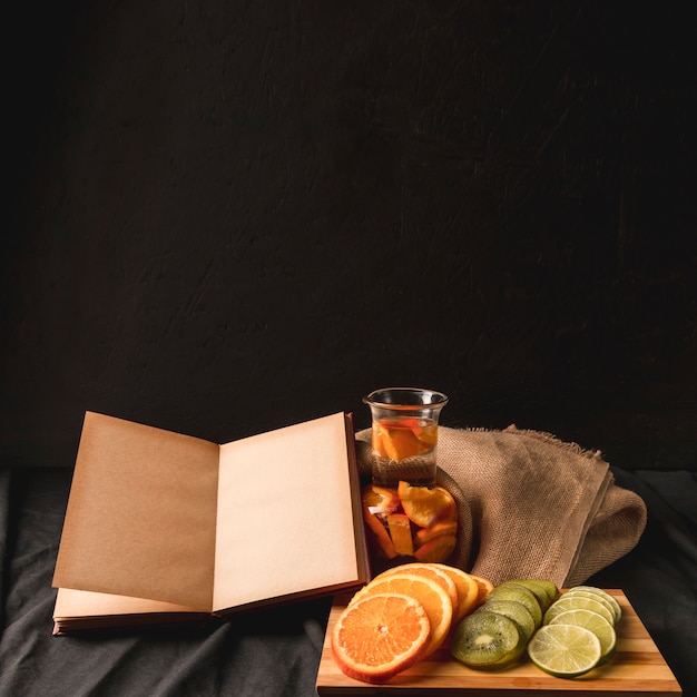 Moody fruit still life