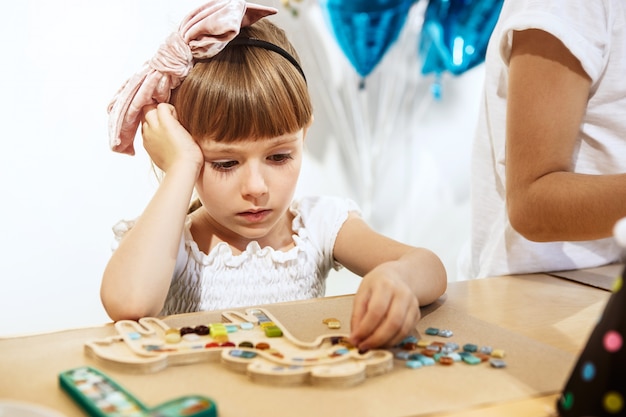 Mosaico puzzle art per bambini, gioco creativo per bambini.